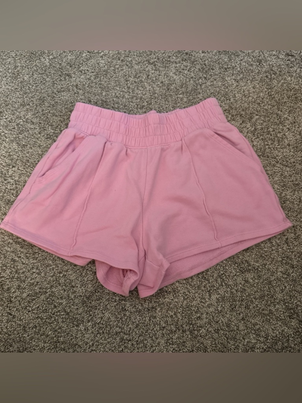 Hollister Light Pink High-Waist Lounge Shorts
